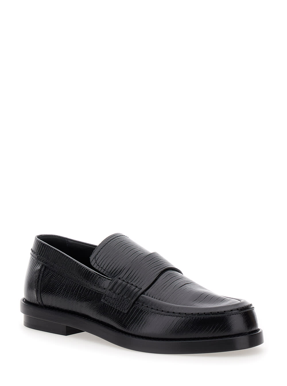 Classic Loafer Lace-Up Shoes Black