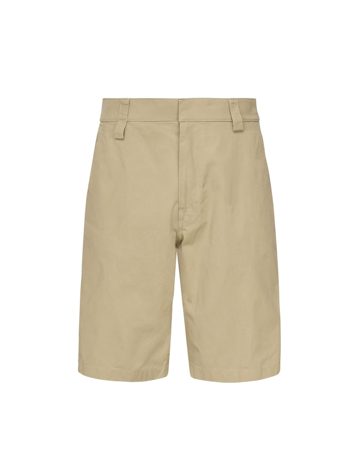 Shorts In Lightweight Cotton Twill Trousers Beige