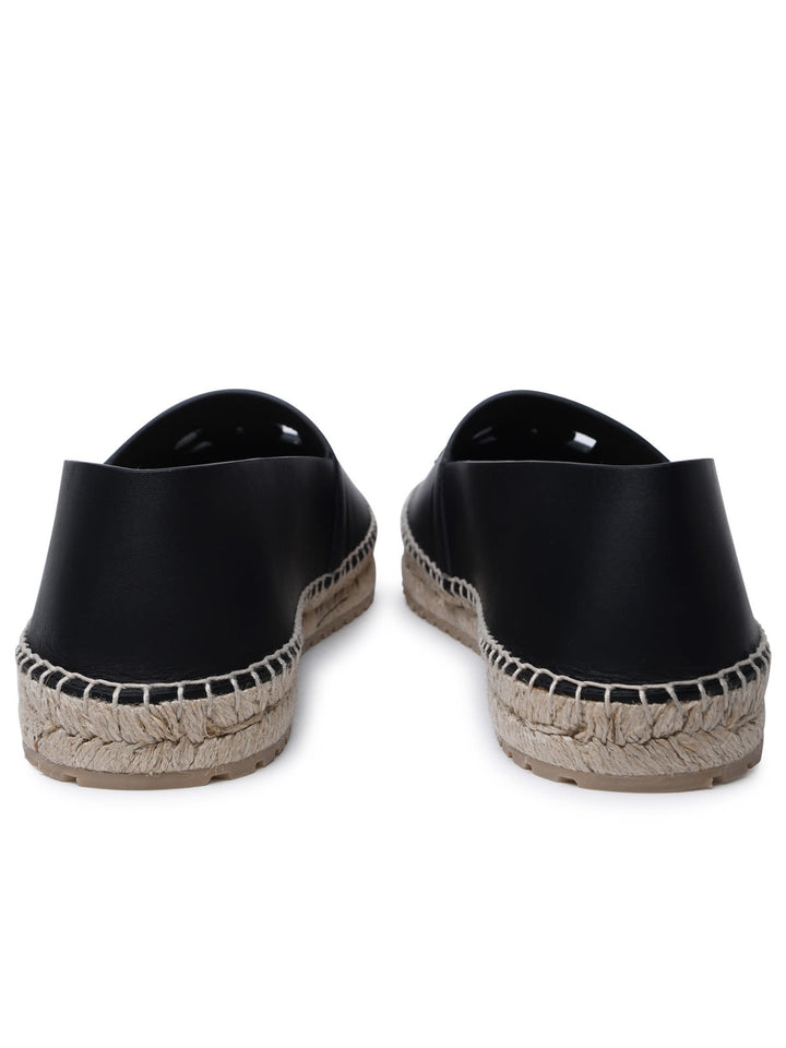 Nappa Espadrilles Lace-Up Shoes Black