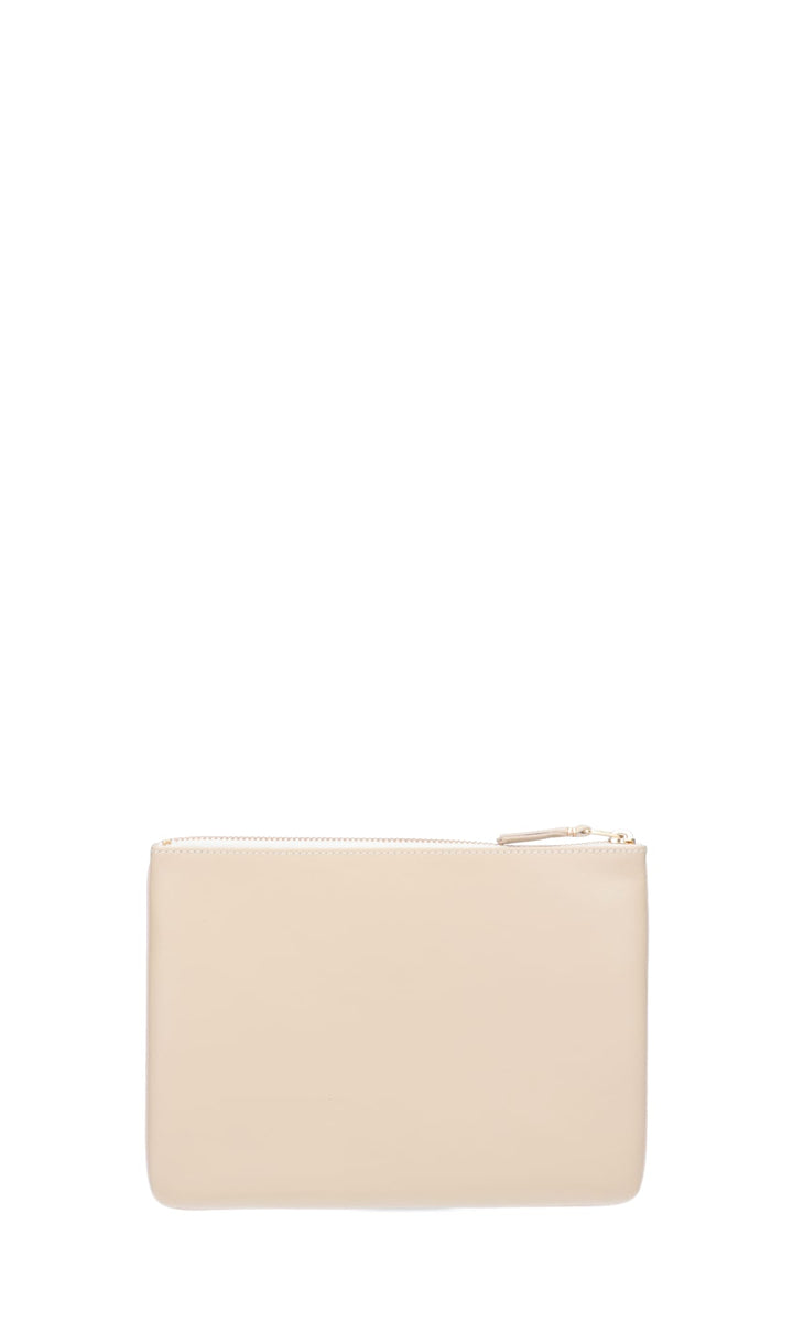 Zipped Pouch Small Leather Goods Beige