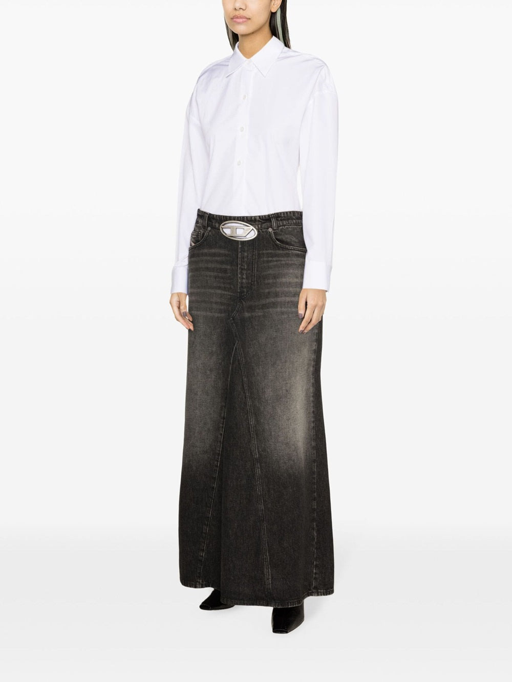 De-Pago denim long skirt