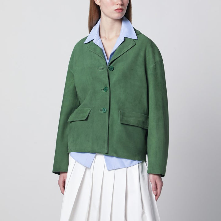 Salvatore Santoro Coats & Jackets - Green | 7d675422b27f9881aa0db1909ca24e649ea12b2e