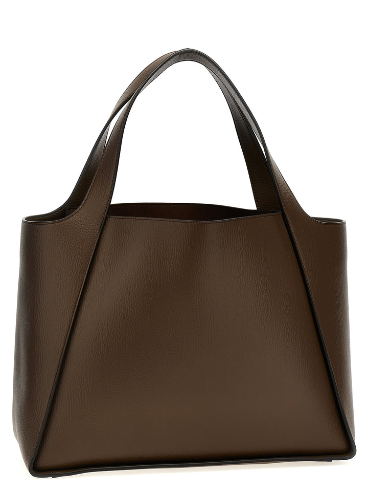 Big Logo Shopping Bag Tote Bag Brown