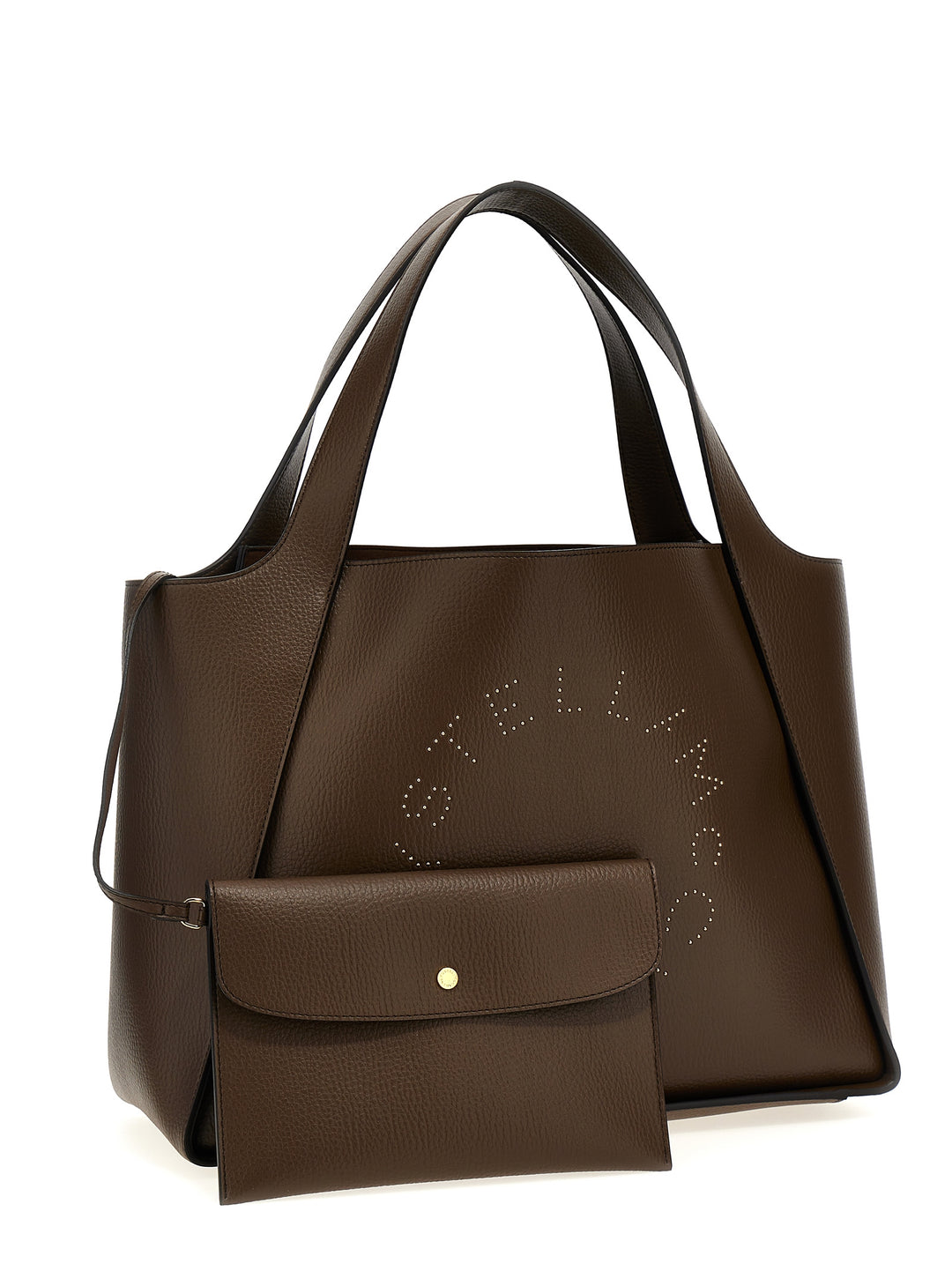 Big Logo Shopping Bag Tote Bag Brown