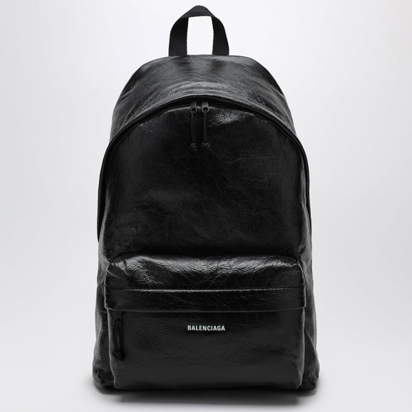 Black Explorer Lambskin Backpack