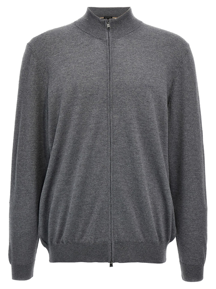 Balonso L Sweater, Cardigans Gray