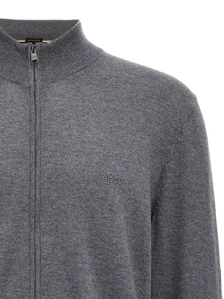 Balonso L Sweater, Cardigans Gray