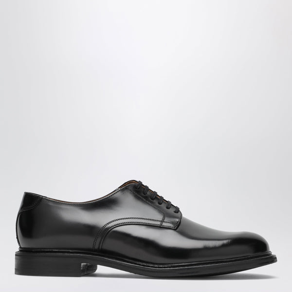 Black Leather Derby Shoes
