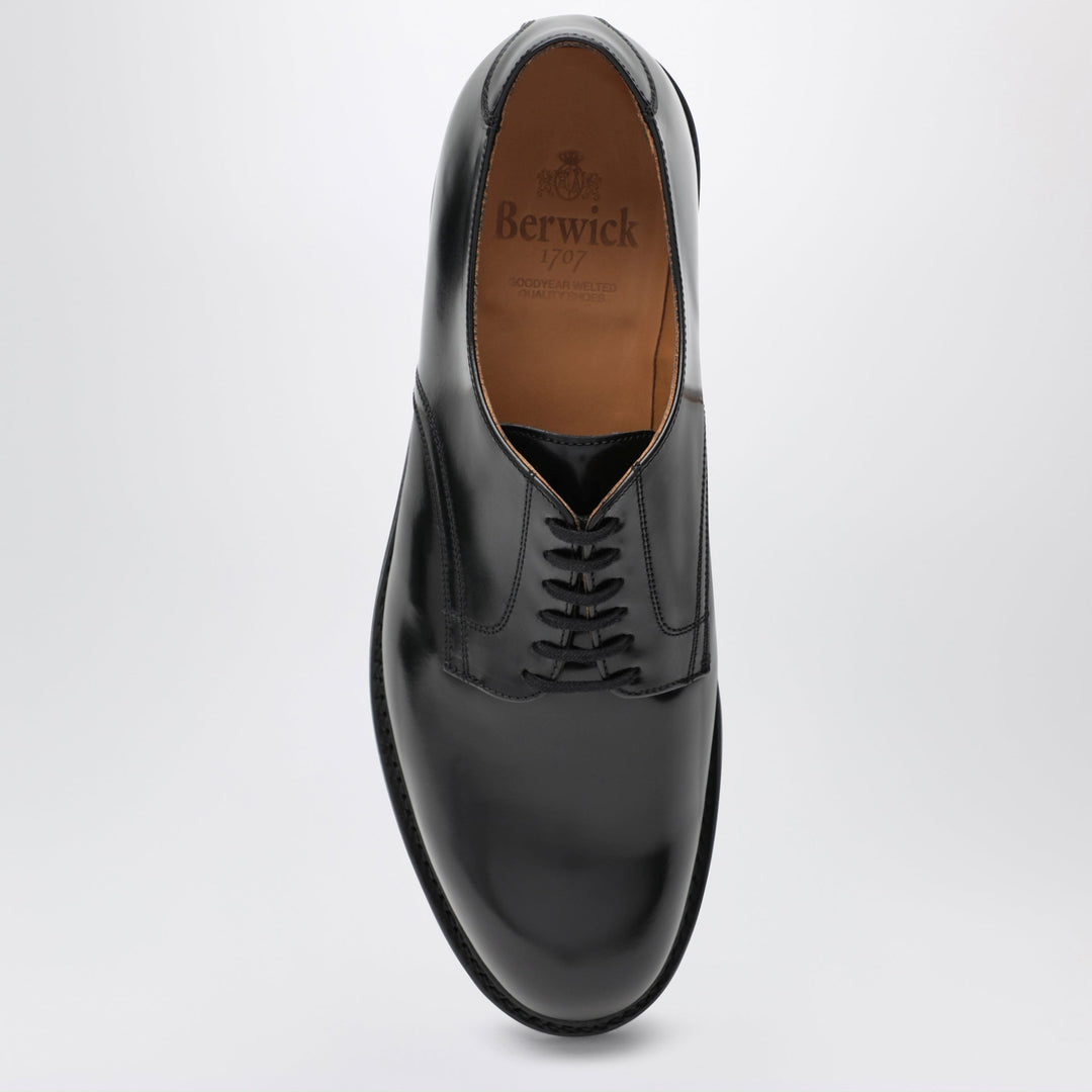 Berwick 1707 Black Leather Derby Shoes