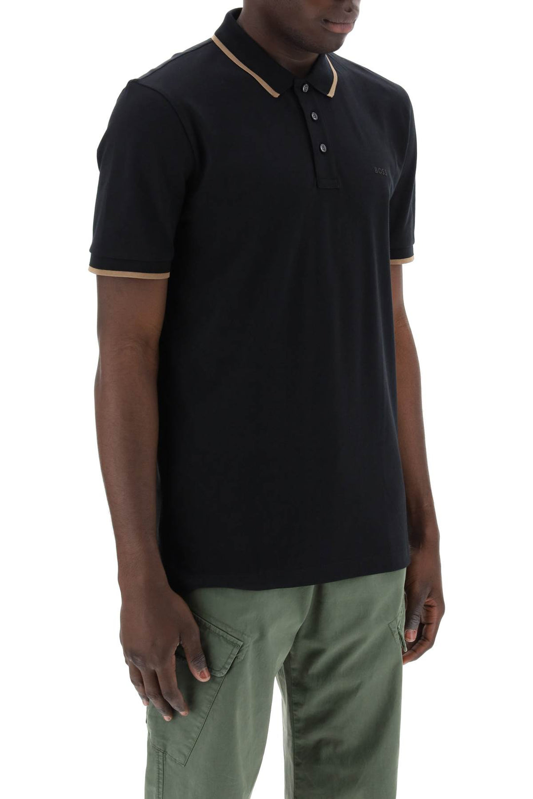 'Contrast Trim Parlay Polo Shirt