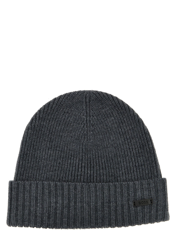 Ribbed Cap Hats Gray