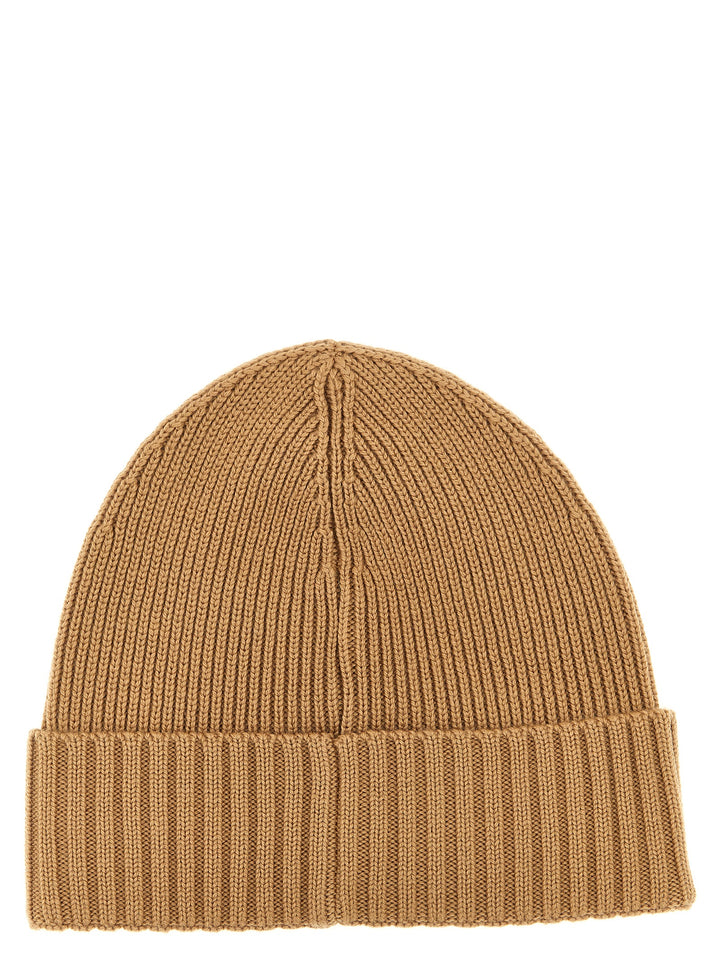 Ribbed Cap Hats Beige