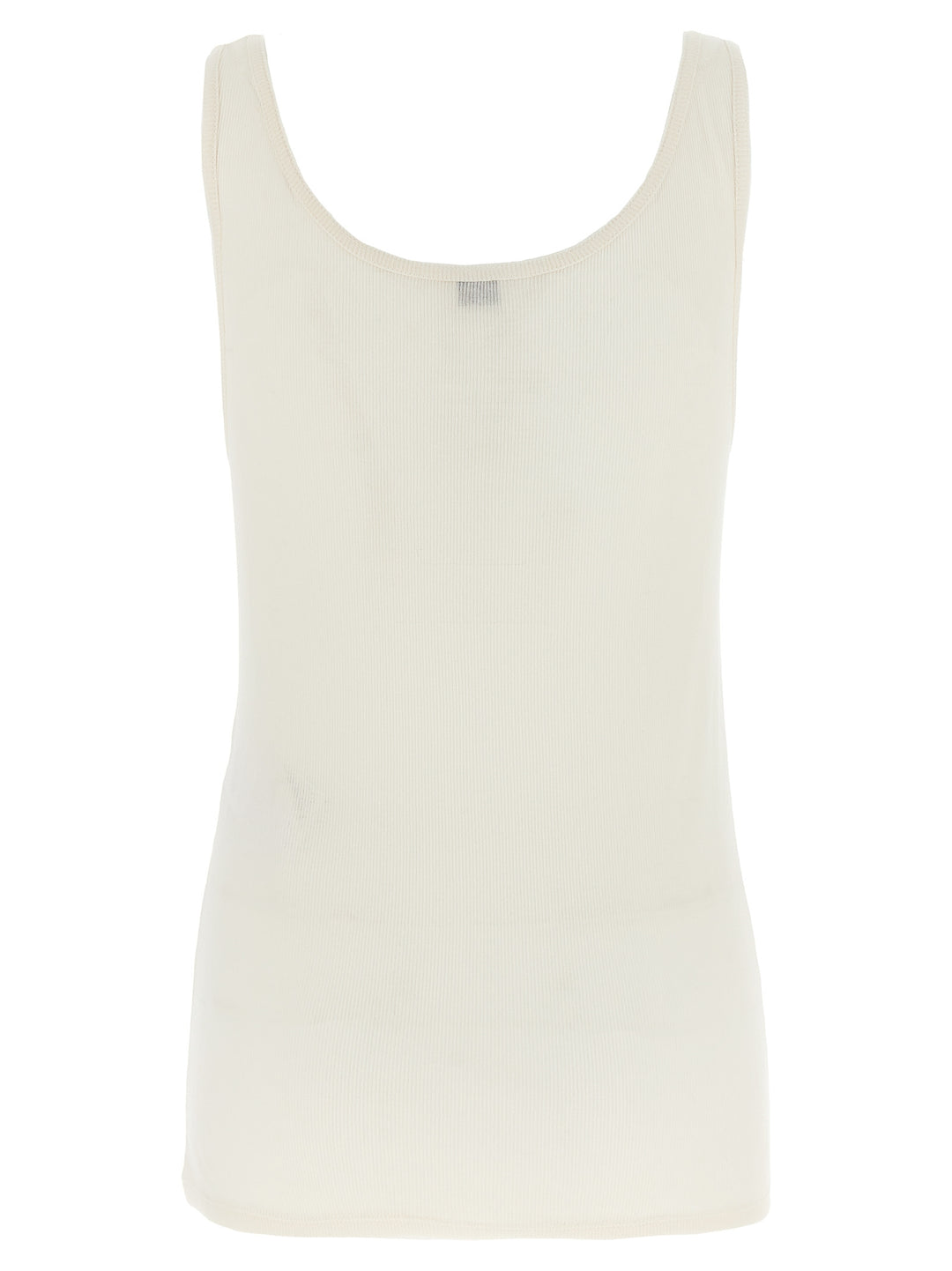 Rib Top Tops White