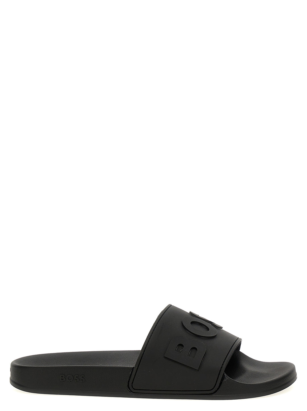 Logo Slides Sandals Black