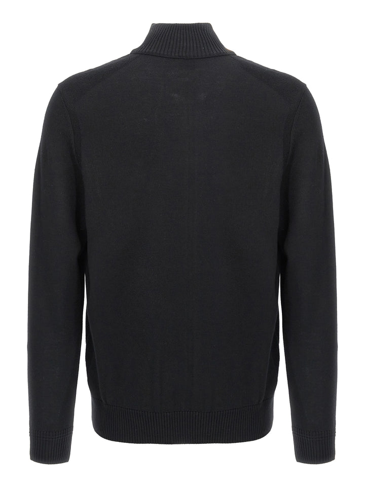 Avac Fz Sweater, Cardigans Black