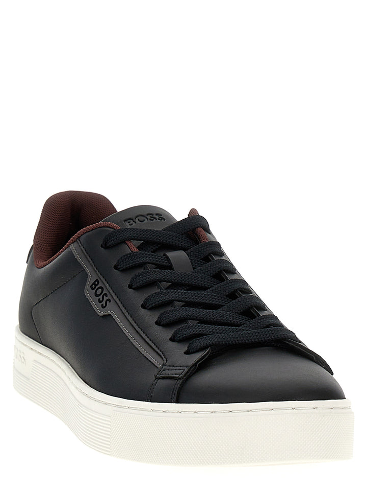 Leather Sneakers Black