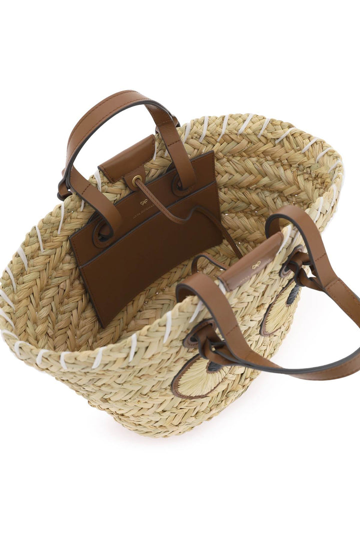 Paper Eyes Basket Handbag