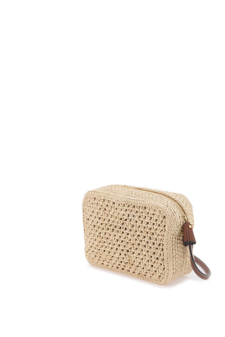 Raffia Eyes Crossbody Bag