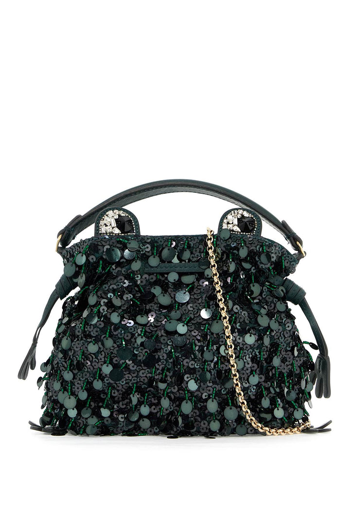 Borsa Mini Frog Con Paillettes