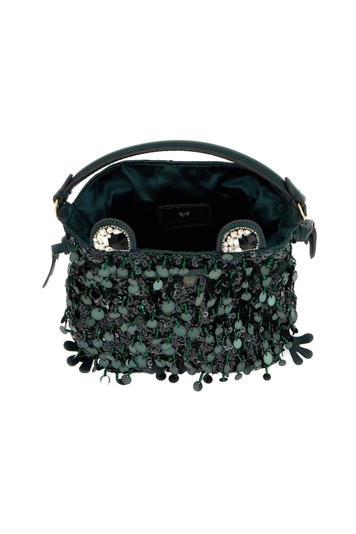 Borsa Mini Frog Con Paillettes