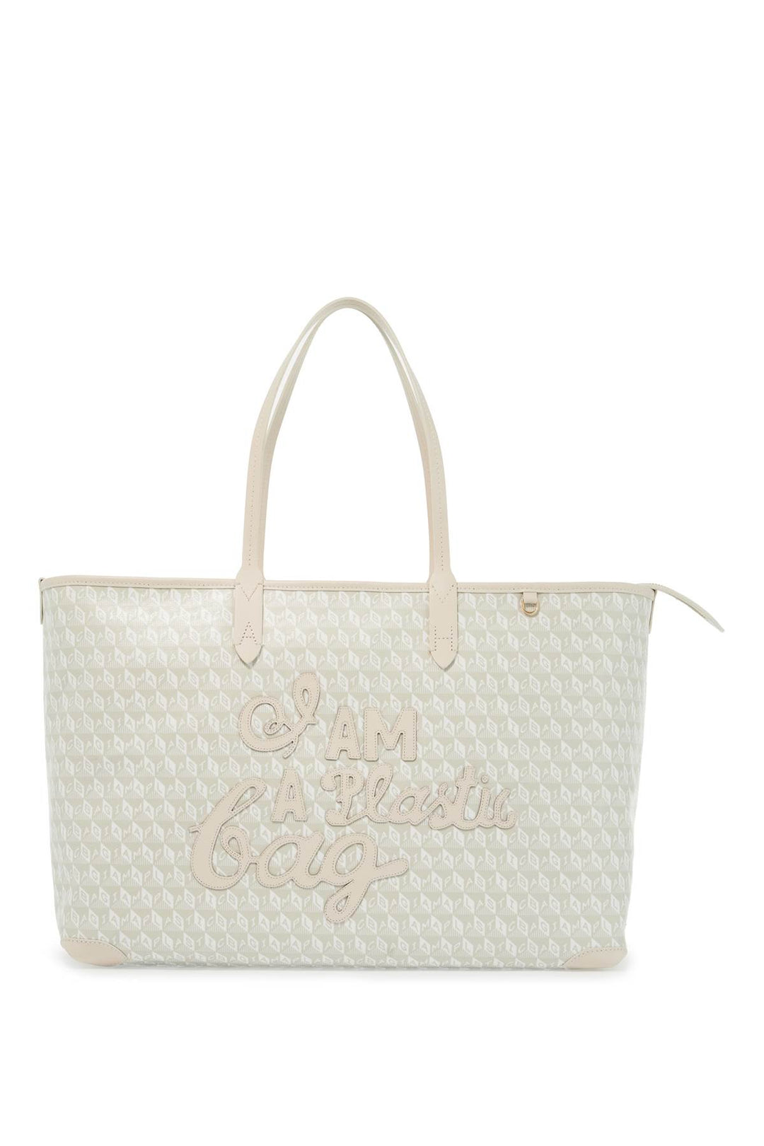 I Am A Plastic Bag Motif Tote Bag