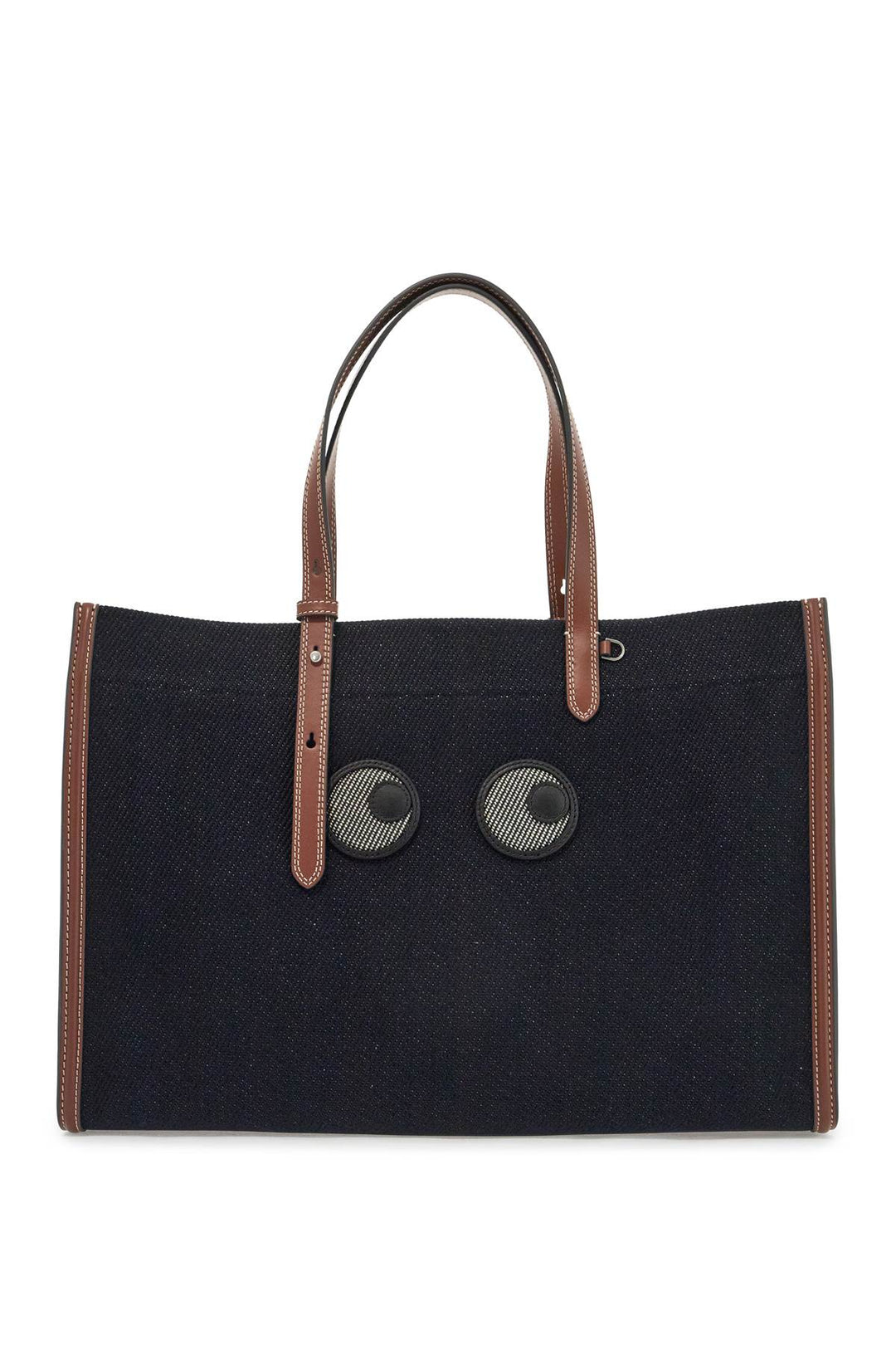 Tote Bag With Eyes Print