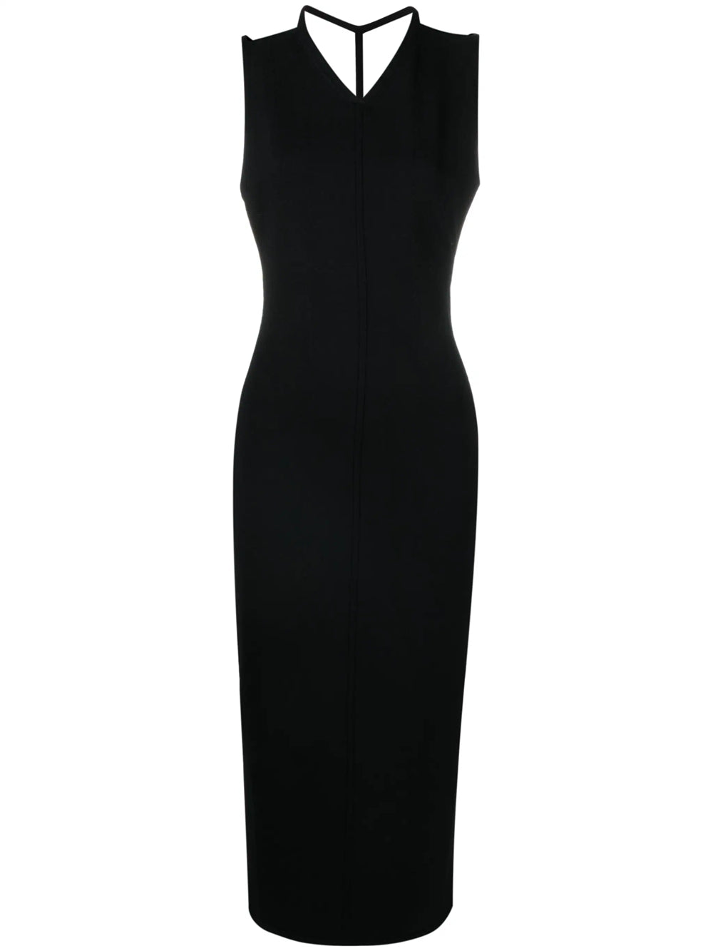 Terri long dress with V-neck