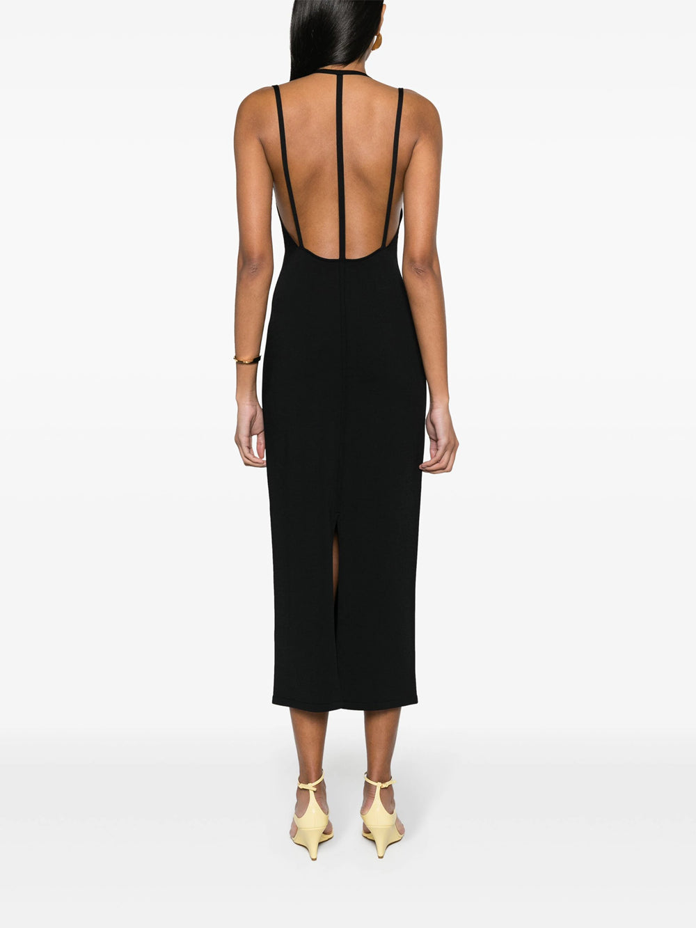 Terri long dress with V-neck