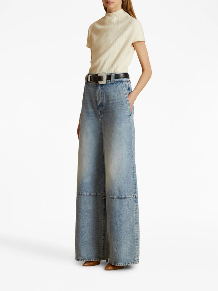 Wide leg jeans