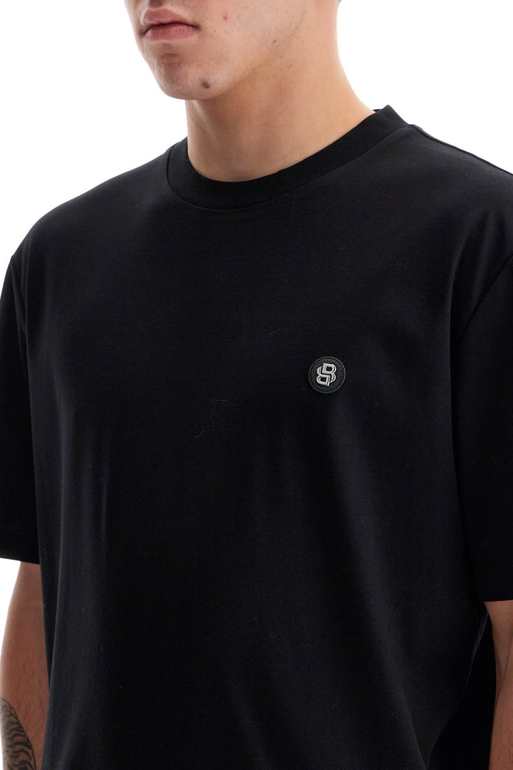 T Shirt With Double Monogram Patch