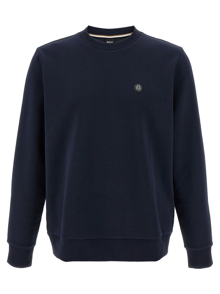Hugo Boss Logo Sweatshirt - Blue | 9c1ad14e939434e50fdea73404ff7312025d8338