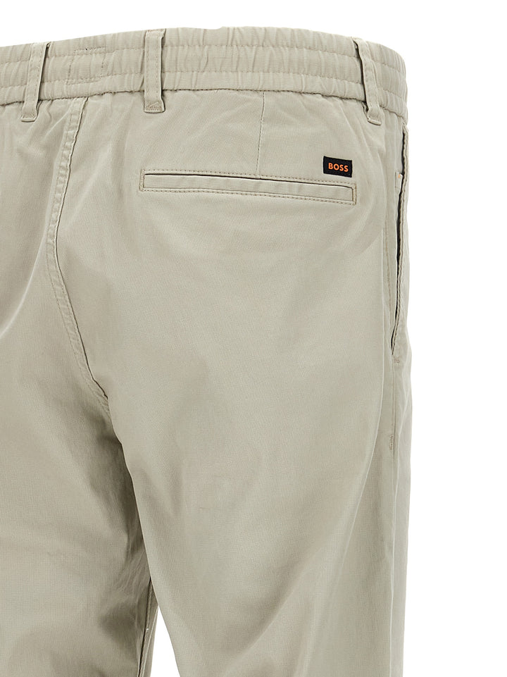 Cotton Trousers Pants Beige