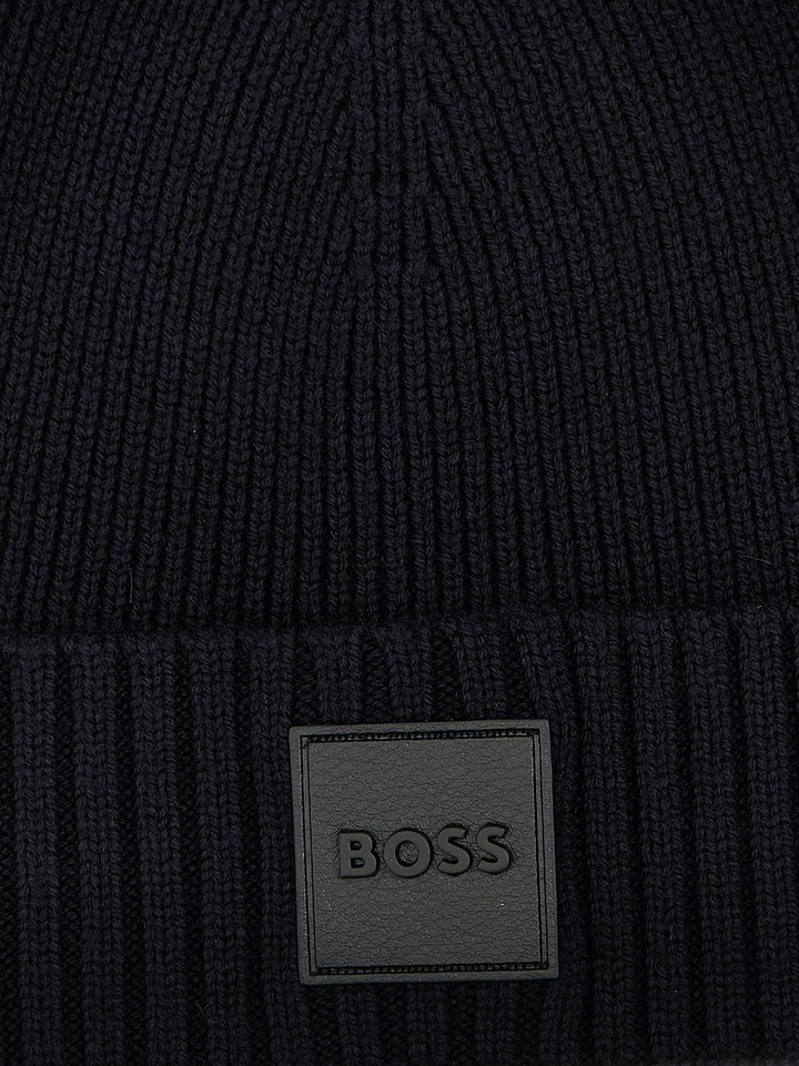 Logo Beanie Hats Blue