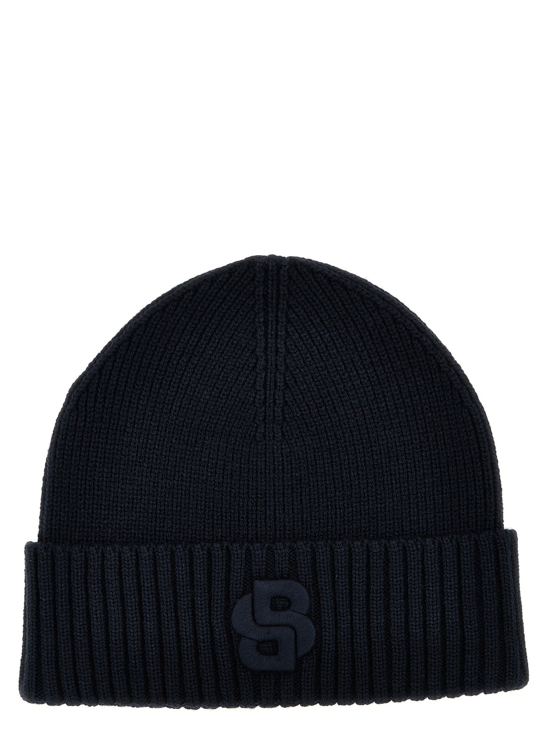 Logo Embroidery Beanie Hats Blue