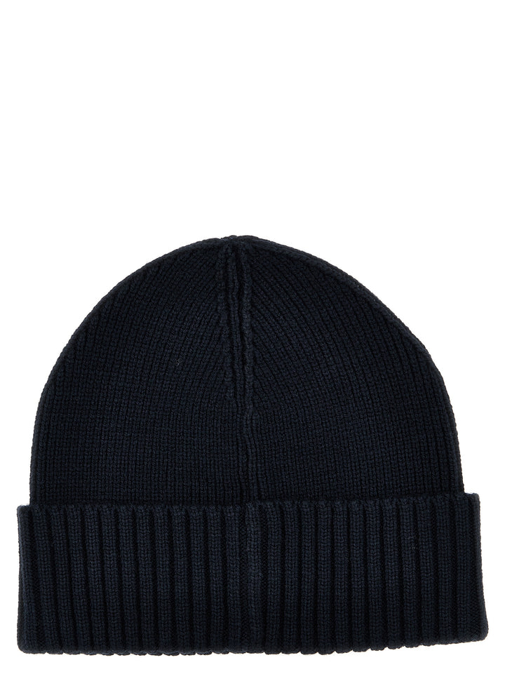 Logo Embroidery Beanie Hats Blue