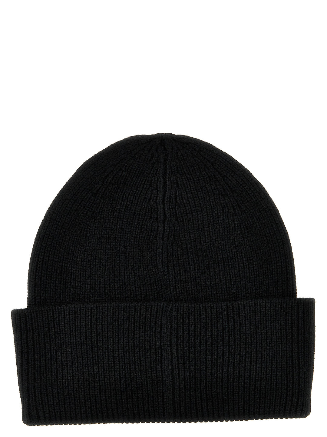 Logo Embroidery Beanie Hats Black