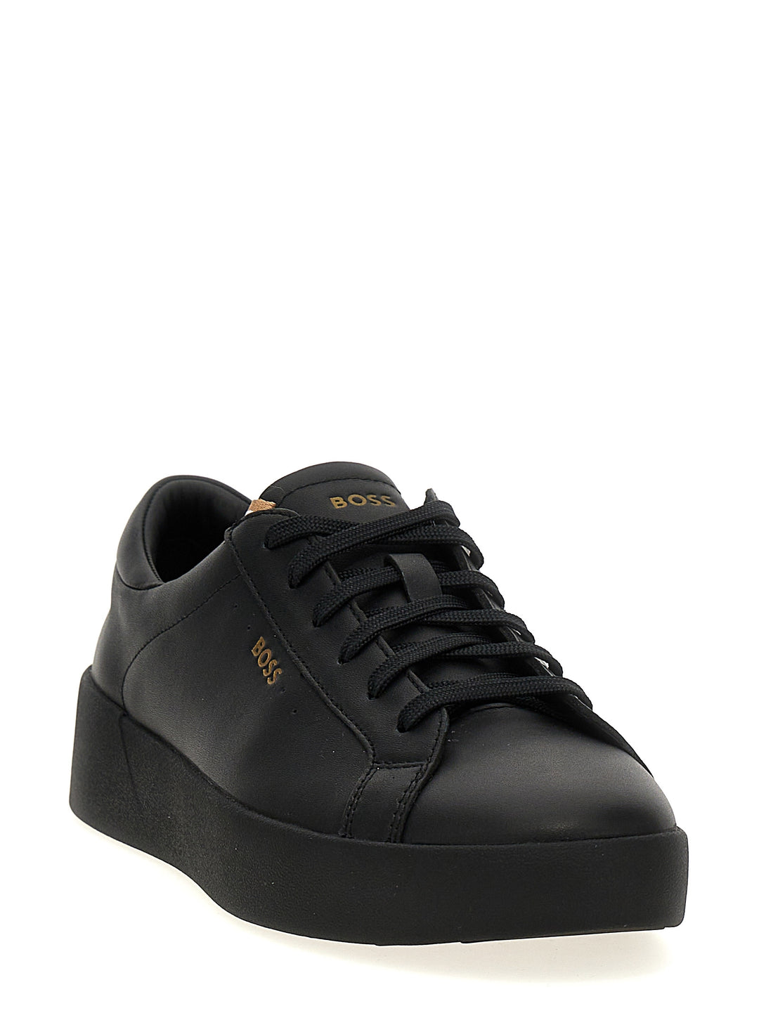 Leather Sneakers Black