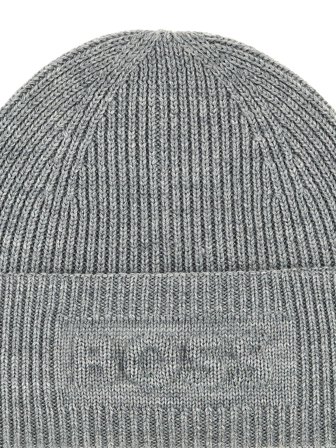 Logo Beanie Hats Gray