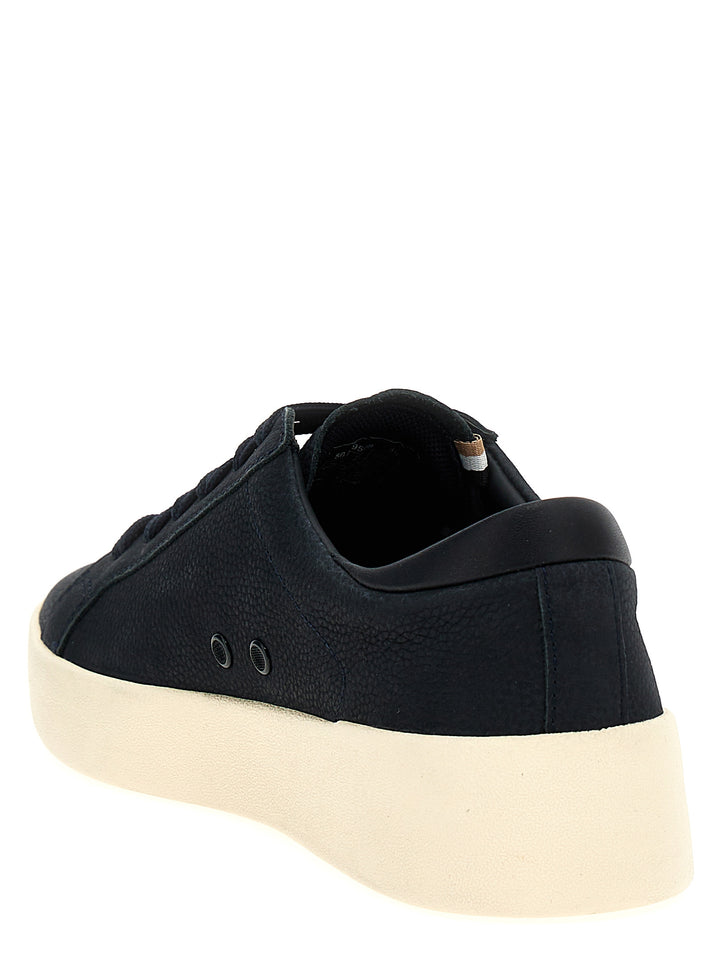 Leather Sneakers Blue