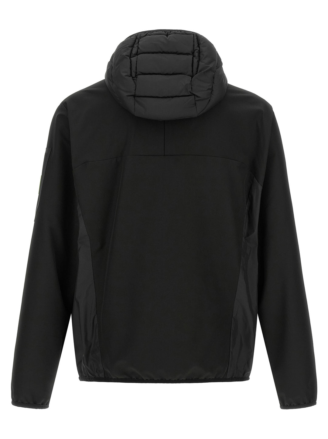 Hugo Boss Two-Material Hoodie Sweatshirt - Black | d554b12f1f3a5b5cdf95cccf54f65513eecce179