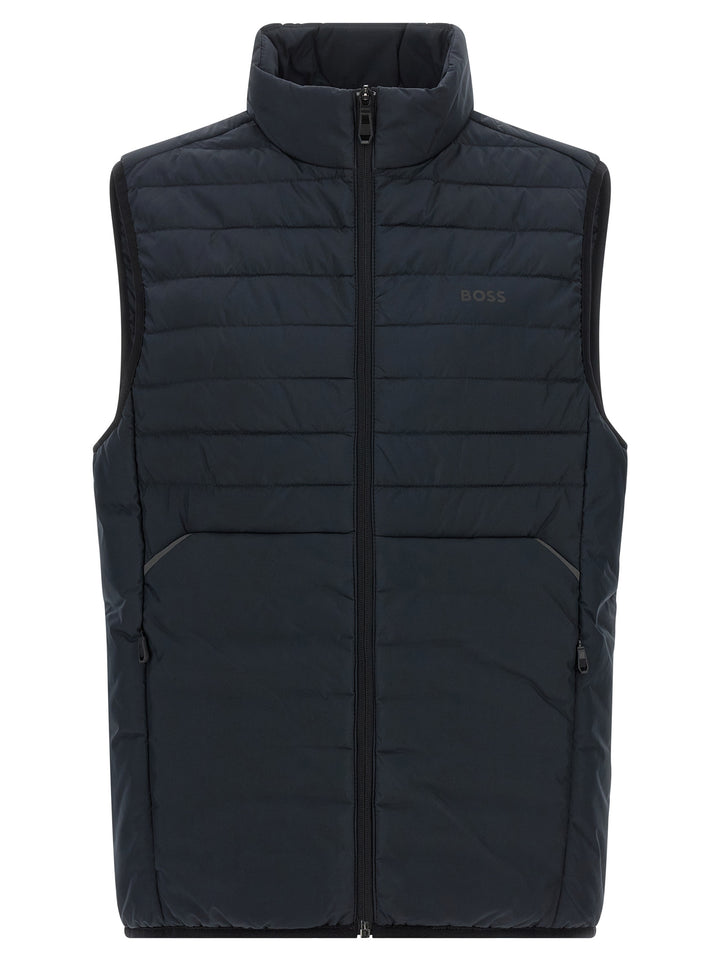 Hugo Boss Padded Vest Gilet - Blue | 650c51de65c6f775f824efe68b23bc530762a198