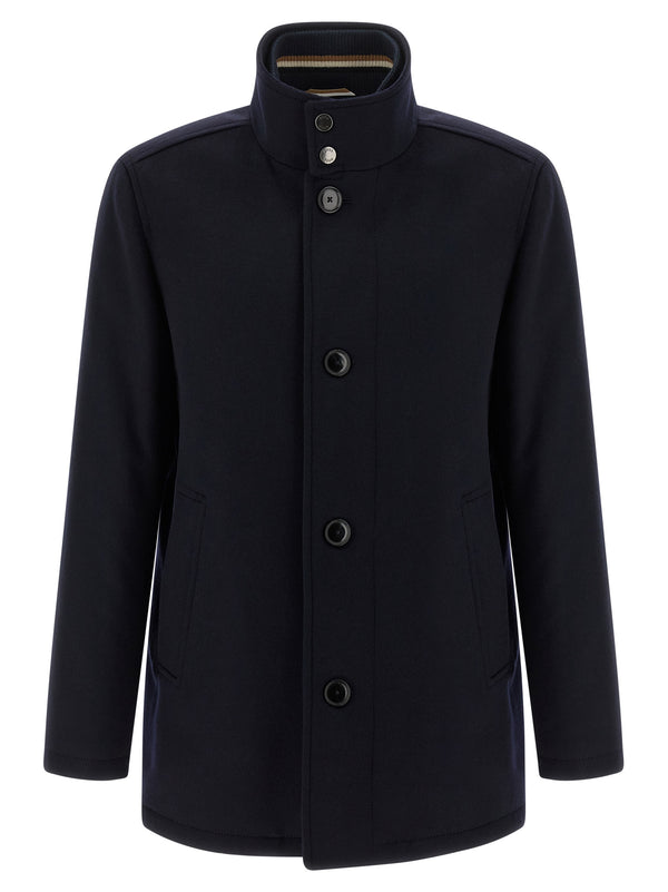 H-Coxtan-234 Coats And Trench Coats Blue