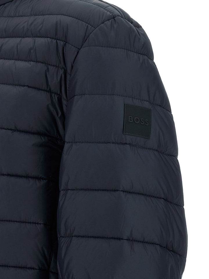 Hugo Boss Quilted Down Jacket Puffer Jackets - Blue | 7917fccc4e3b32dd0eead12801316f3f4c411668
