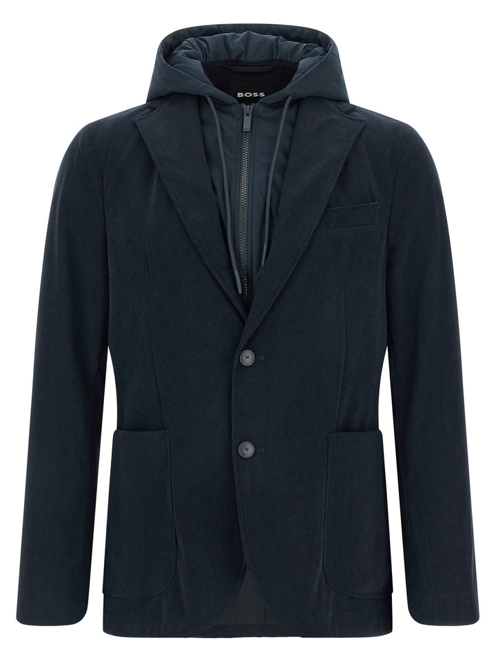 Hugo Boss P-Hanry-Hd Puffer Jackets - Blue | fd96bd1e8f694b50a0d8b096491fe3cb6a2cf9fc