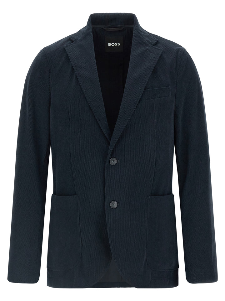 Hugo Boss P-Hanry-Hd Puffer Jackets - Blue | 7d419ac71f758cc57b748c29d6cb1438a02688b0