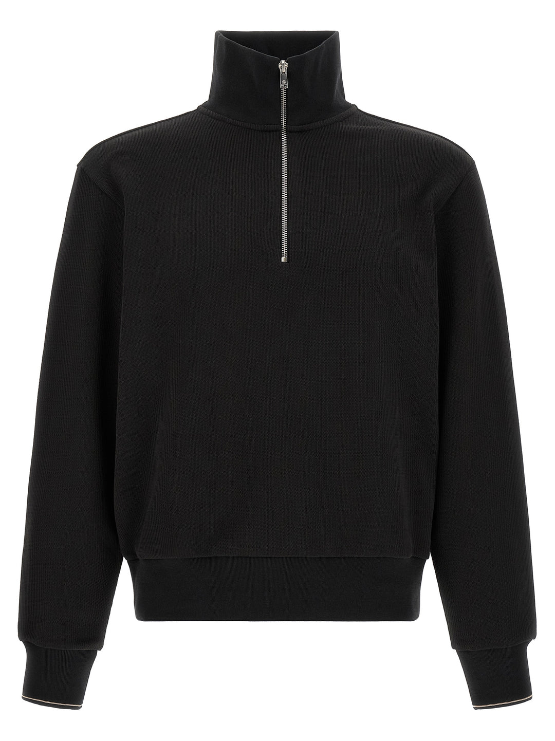 Hugo Boss Cotton  With Half Zip Sweatshirt - Black | b13ec3dd465f14476c6d79b06e68ad6508140065