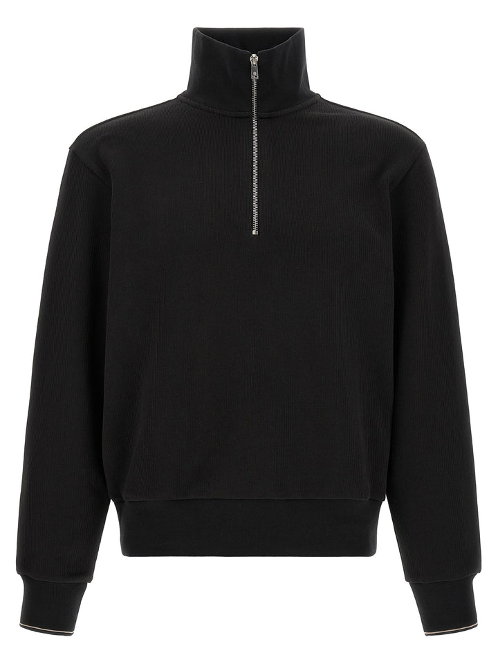 Hugo Boss Cotton  With Half Zip Sweatshirt - Black | b13ec3dd465f14476c6d79b06e68ad6508140065