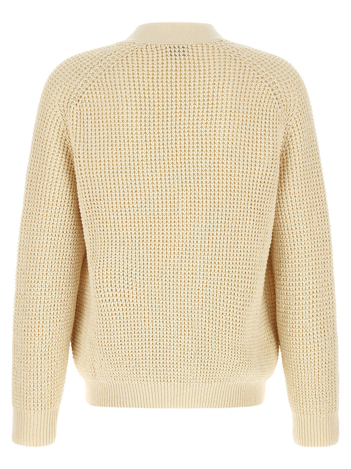 Hugo Boss Honeycomb Cardigan Sweaters and Cardigans - Beige | 36e049edac2e1e0c0addc649b319be78c0cb357a