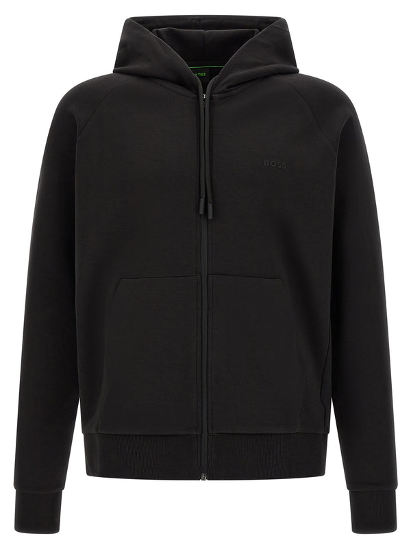 Cotton Hoodie Sweatshirt Black