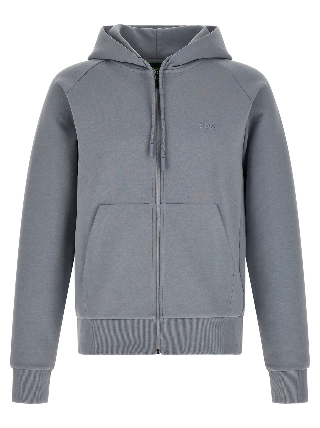 Hugo Boss Cotton Hoodie Sweatshirt - Gray | 75f0682e8a90a7567c0b06a14e3e2db70be960fd